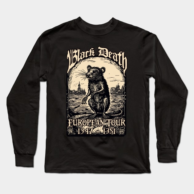 Black Death on Tour Long Sleeve T-Shirt by Hiraeth Tees